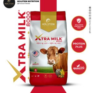 Holstein XTRA-Milk 8000 feed supplement for dairy cows to increase milk yield, fat percentage, and energy levels