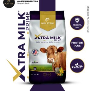 Holstein XTRA-Milk Prime feed supplement for dairy cows to boost milk yield, improve fat content, and support peak performance